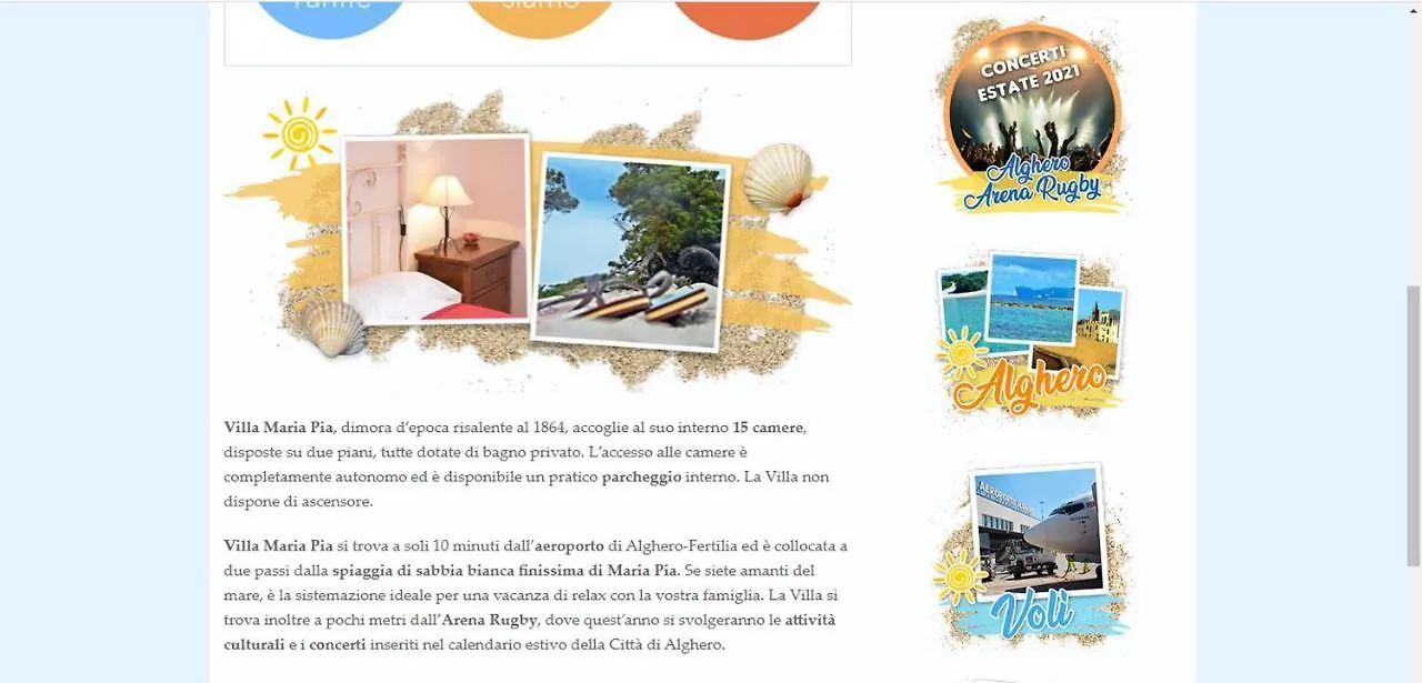 ** Maison d'hôtes Villa Maria Pia Alghero Italie